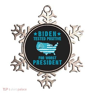 Biden Tested Positive For The Worst President Ornament