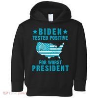Biden Tested Positive For The Worst President Toddler Hoodie thumb 0