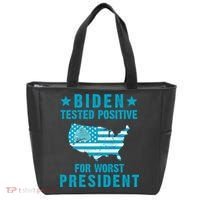 Biden Tested Positive For The Worst President Tote Bag thumb 0