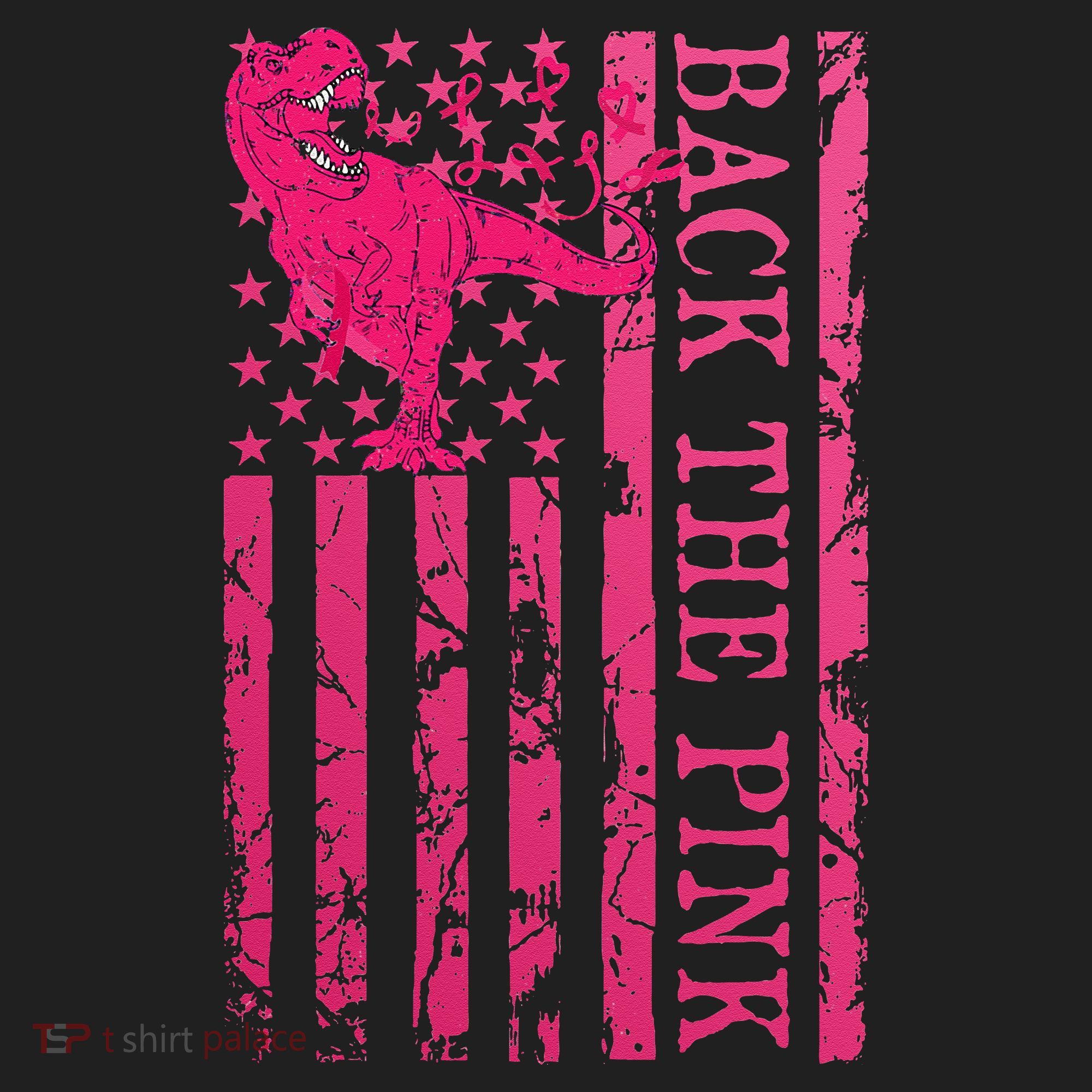 Back The Pink Warrior Flag American Breast Cancer Awareness Beanie