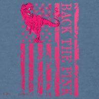 Back The Pink Warrior Flag American Breast Cancer Awareness Comfort Colors Garment-Dyed Hooded Sweatshirt thumb 2