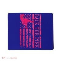 Back The Pink Warrior Flag American Breast Cancer Awareness Mousepad thumb 0
