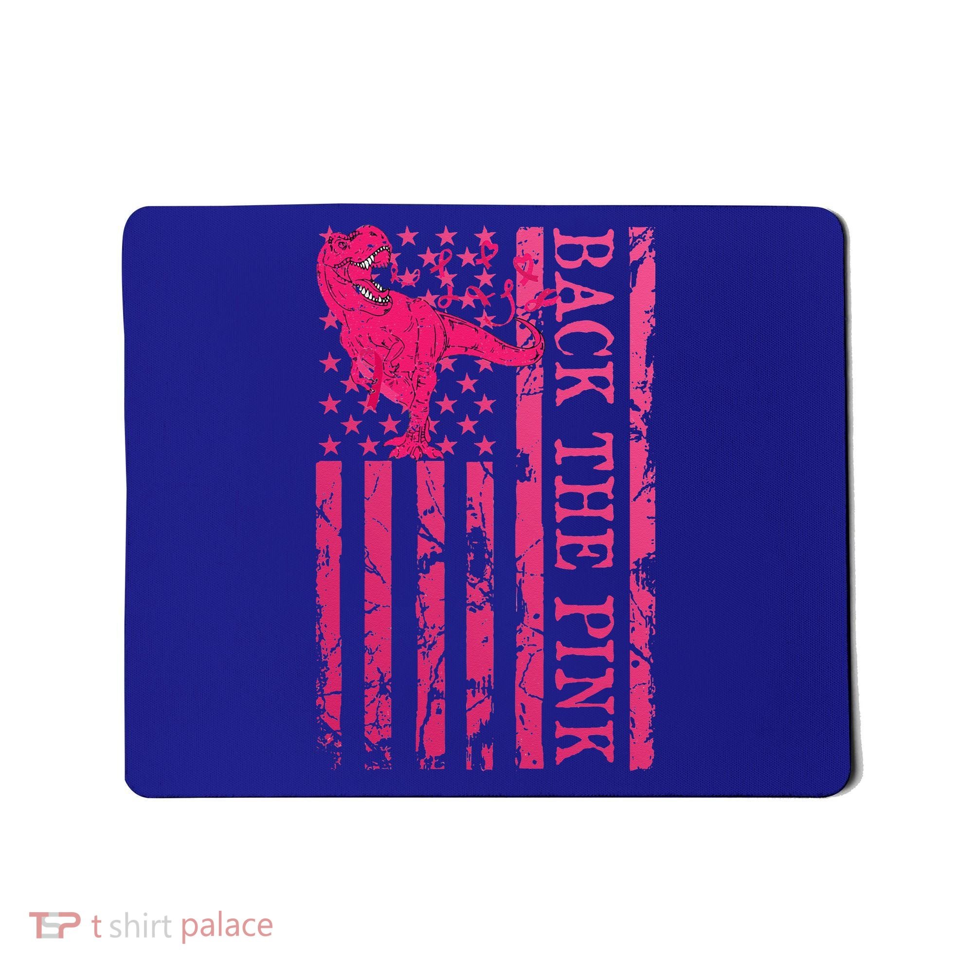 Back The Pink Warrior Flag American Breast Cancer Awareness Mousepad