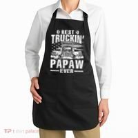 Best Truckin Papaw Ever Usa Flag Apron thumb 2