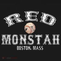 Boston Townie Pride Fans Red Monsta Vintage Fenway T-Shirt thumb 7