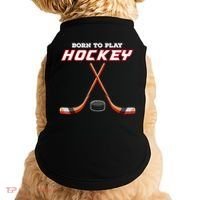 Born To Play Hockey Doggie Tank thumb 0