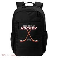Born To Play Hockey Backpack thumb 0