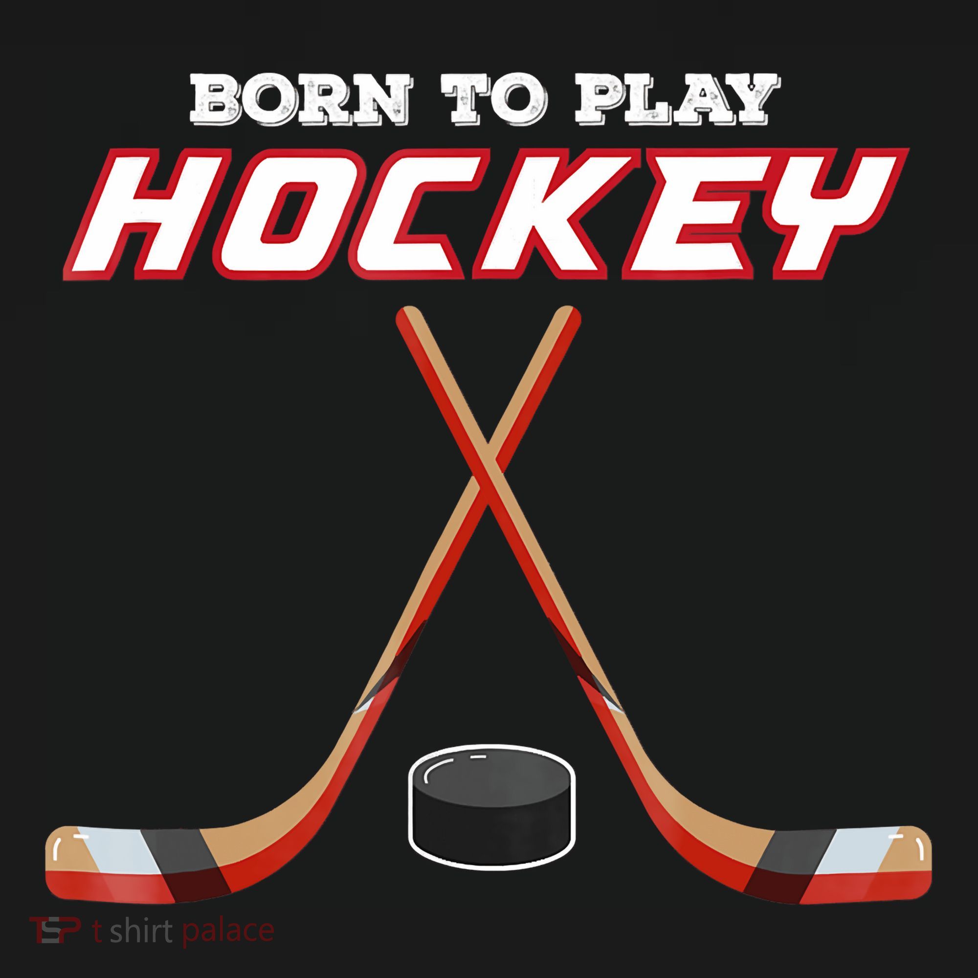 Born To Play Hockey Bucket Hat