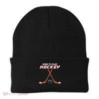 Born To Play Hockey Beanie thumb 0