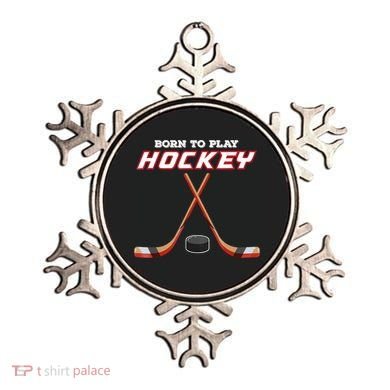 Born To Play Hockey Ornament
