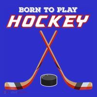 Born To Play Hockey Baby Bodysuit thumb 2