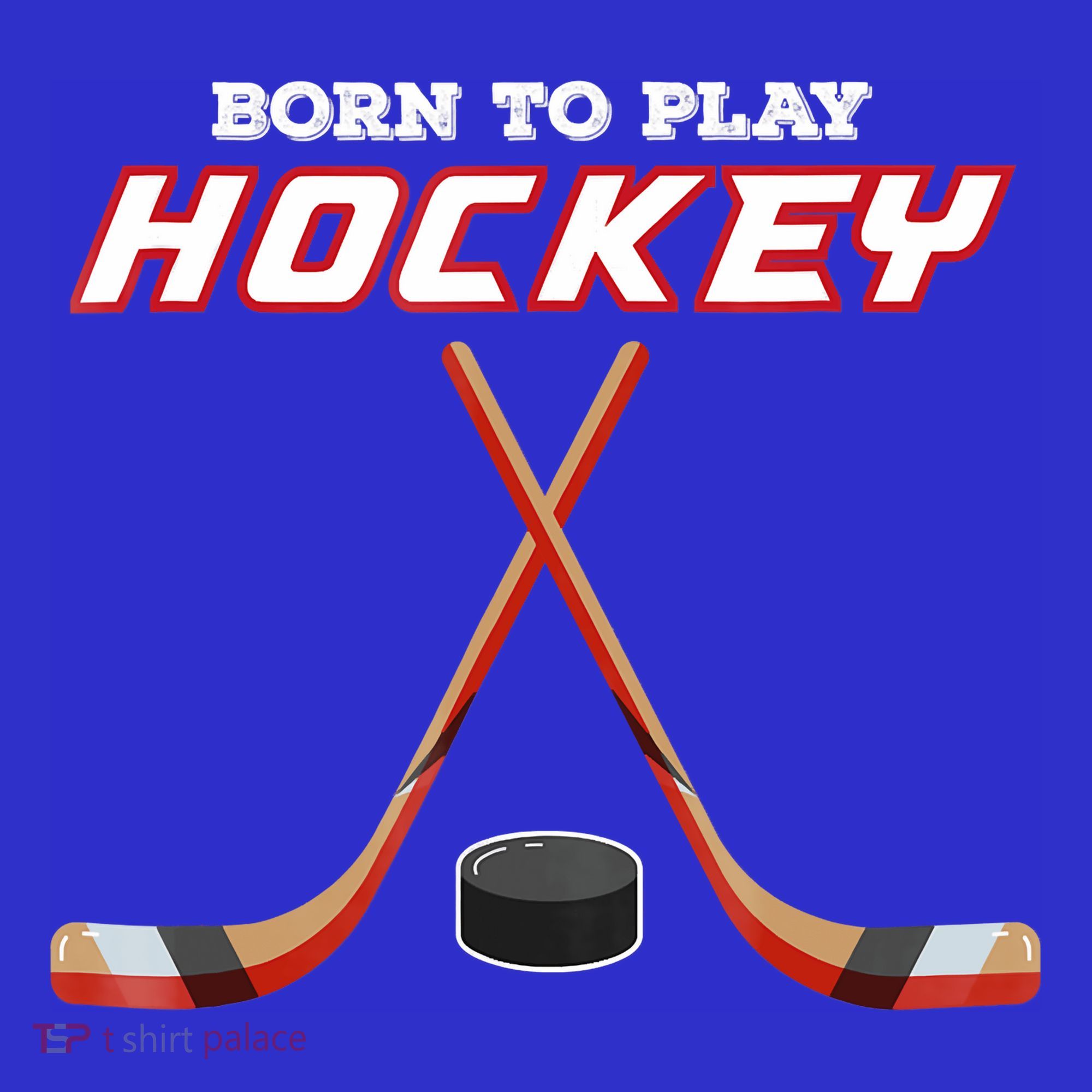 Born To Play Hockey Baby Bodysuit