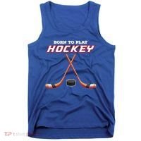 Born To Play Hockey Tank Top thumb 0