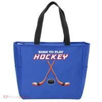 Born To Play Hockey Tote Bag thumb 0