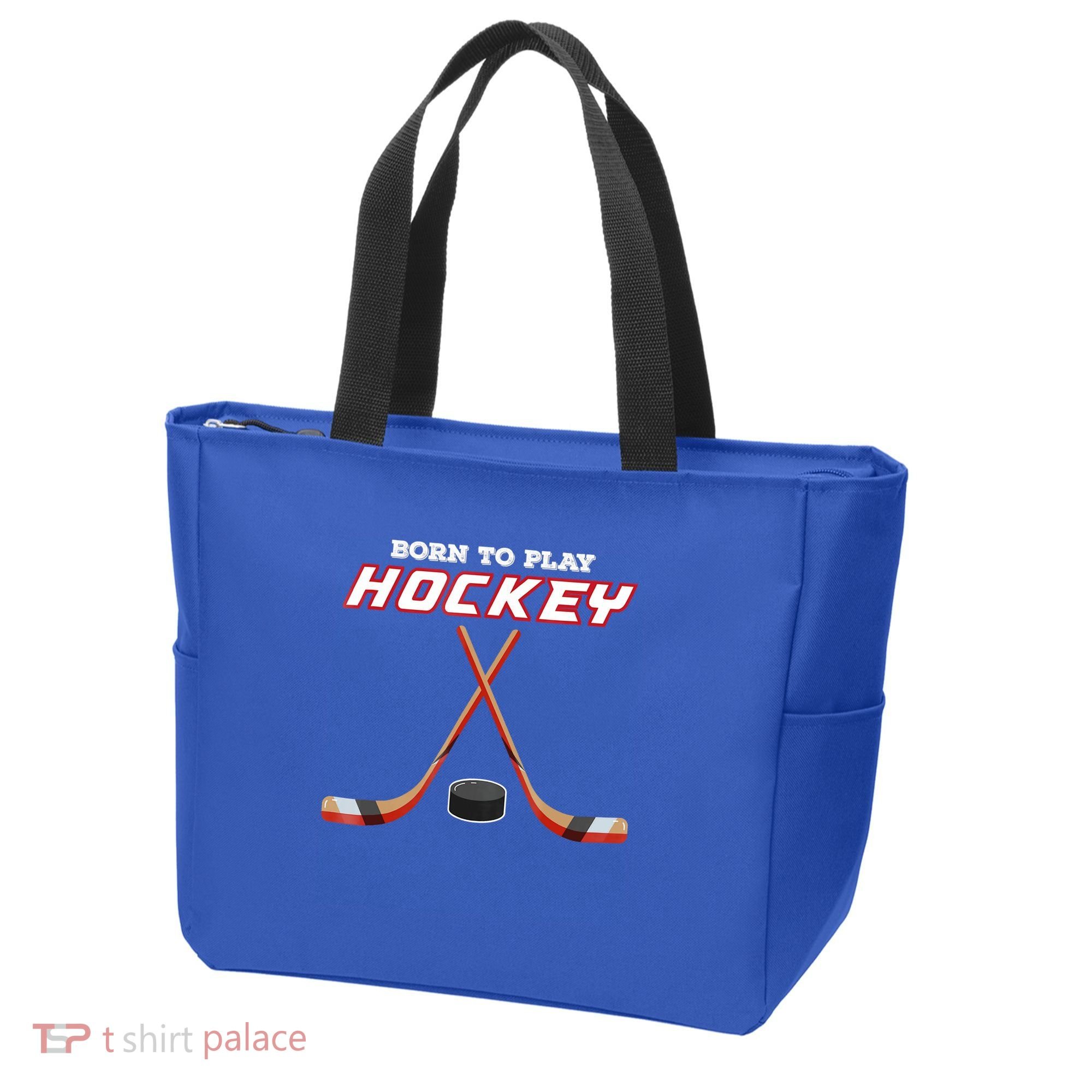 Born To Play Hockey Tote Bag