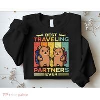 Best Traveling Partners Ever Travel Bear Traveling Couples Sweatshirt thumb 2