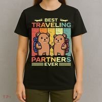 Best Traveling Partners Ever Travel Bear Traveling Couples T-Shirt thumb 4