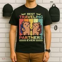 Best Traveling Partners Ever Travel Bear Traveling Couples T-Shirt thumb 6