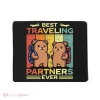Best Traveling Partners Ever Travel Bear Traveling Couples Mousepad thumb 0