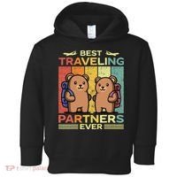 Best Traveling Partners Ever Travel Bear Traveling Couples Toddler Hoodie thumb 0
