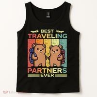 Best Traveling Partners Ever Travel Bear Traveling Couples Tank Top thumb 2