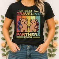 Best Traveling Partners Ever Travel Bear Traveling Couples Women's T-Shirt thumb 2