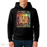 Best Traveling Partners Ever Travel Bear Traveling Couples Kids Hoodie thumb 4