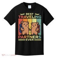 Best Traveling Partners Ever Travel Bear Traveling Couples Kids T-Shirt thumb 0