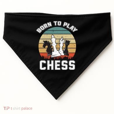 Born To Play Chess USA-Made Doggie Bandana