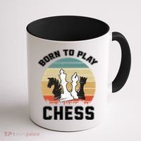 Born To Play Chess Coffee Mug thumb 1