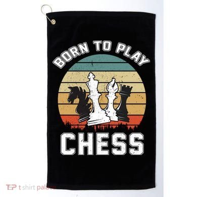 Born To Play Chess Golf Towel