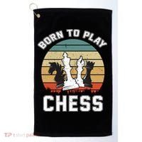 Born To Play Chess Golf Towel thumb 0