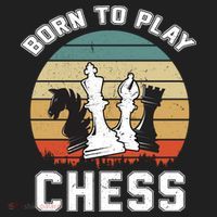 Born To Play Chess Golf Towel thumb 3