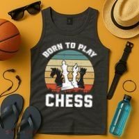 Born To Play Chess Tank Top thumb 4