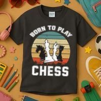 Born To Play Chess Kids T-Shirt thumb 3