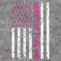Back The Pink Flag We Wear In October Cancer Awareness Toddler Hoodie thumb 2