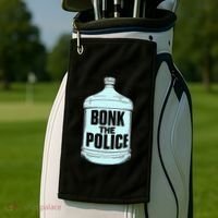 Bonk The Polic.E Funny Bonk Man Bonk The Golf Towel thumb 2