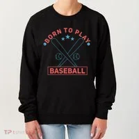 Born To Play Baseball Women's Sweatshirt thumb 0