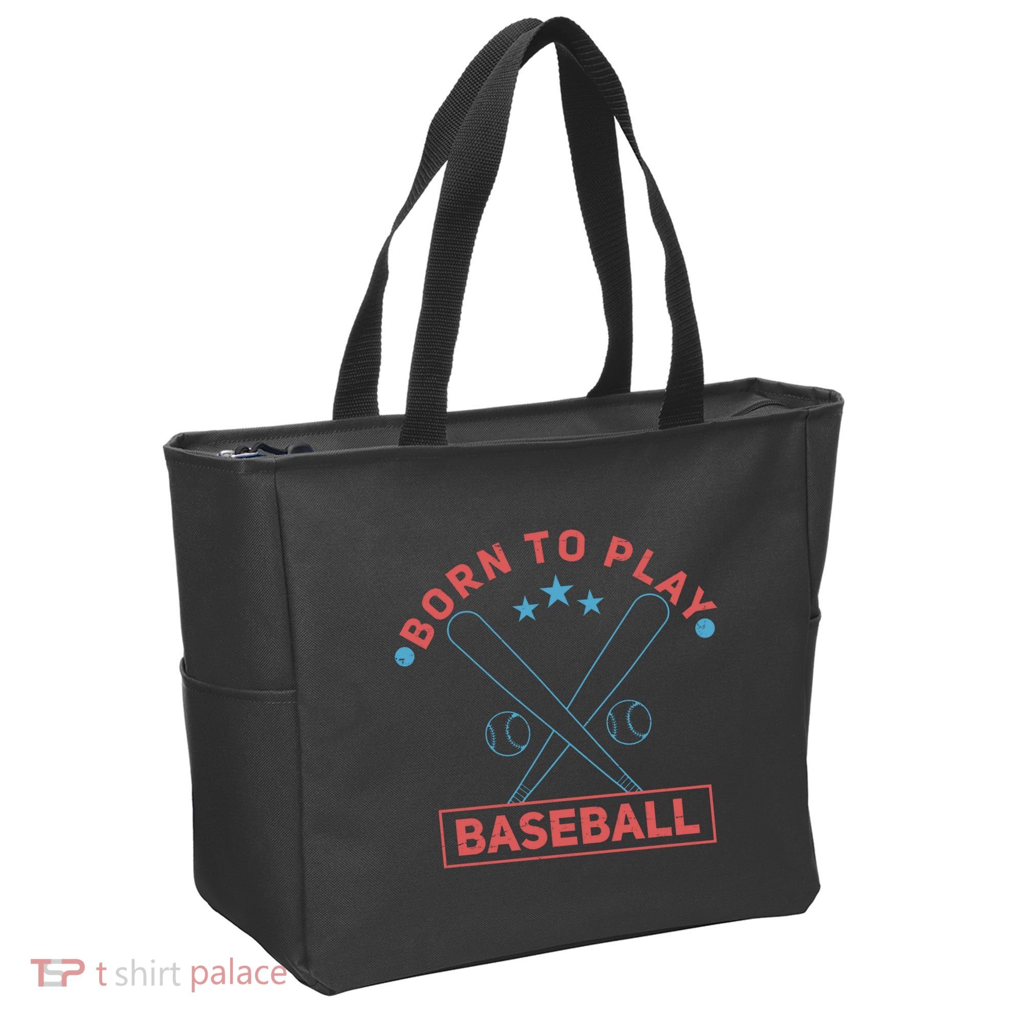 Born To Play Baseball Tote Bag