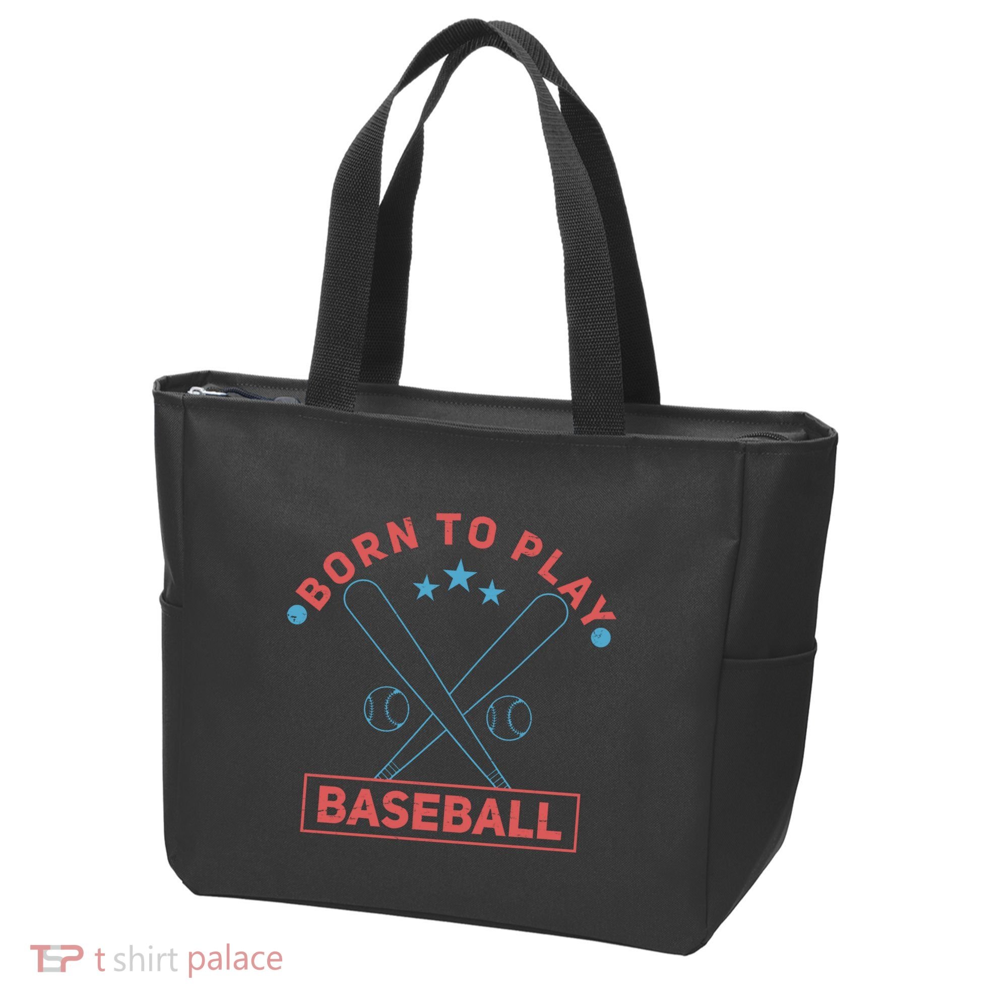 Born To Play Baseball Tote Bag