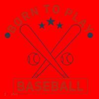 Born To Play Baseball Santa Hat thumb 1