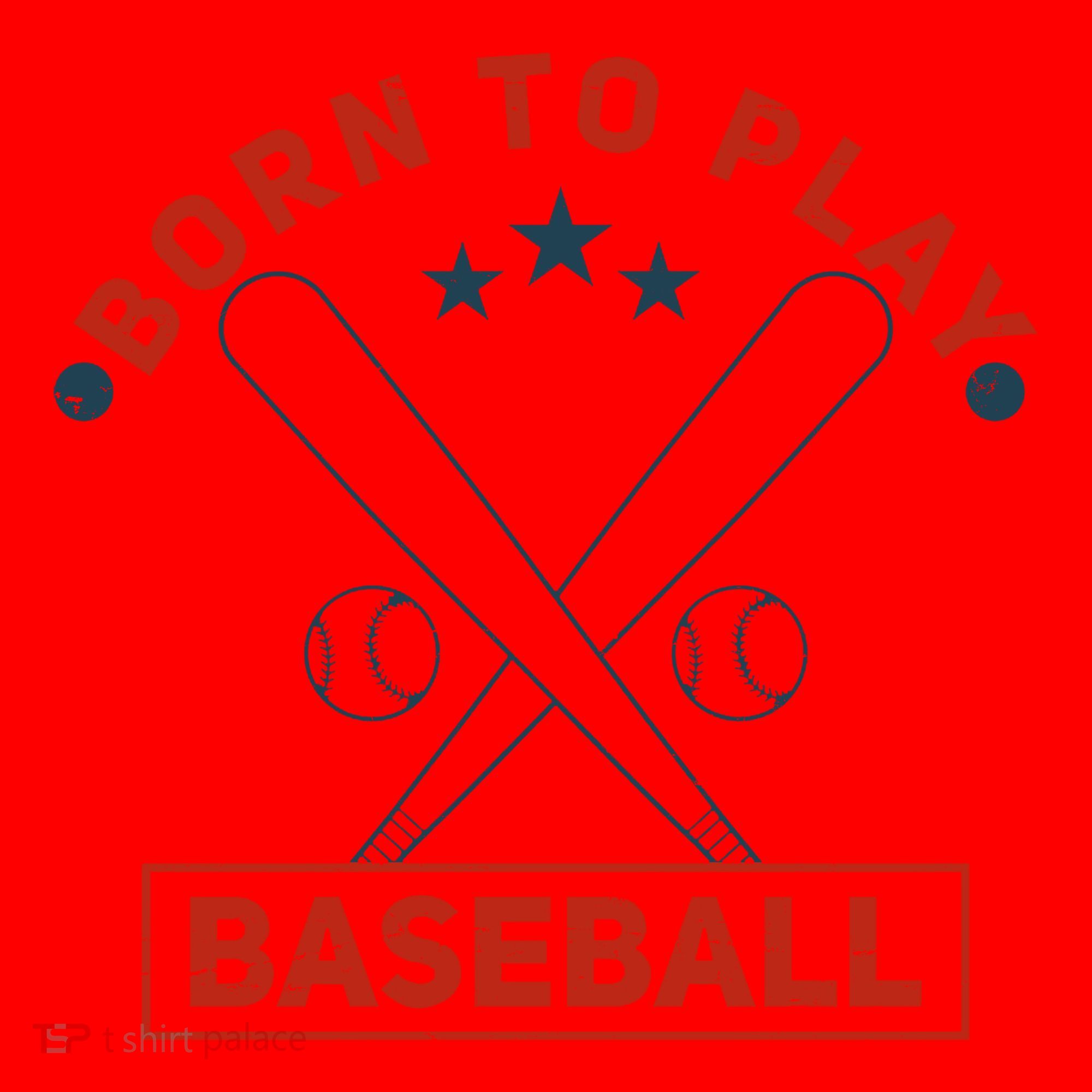 Born To Play Baseball Santa Hat