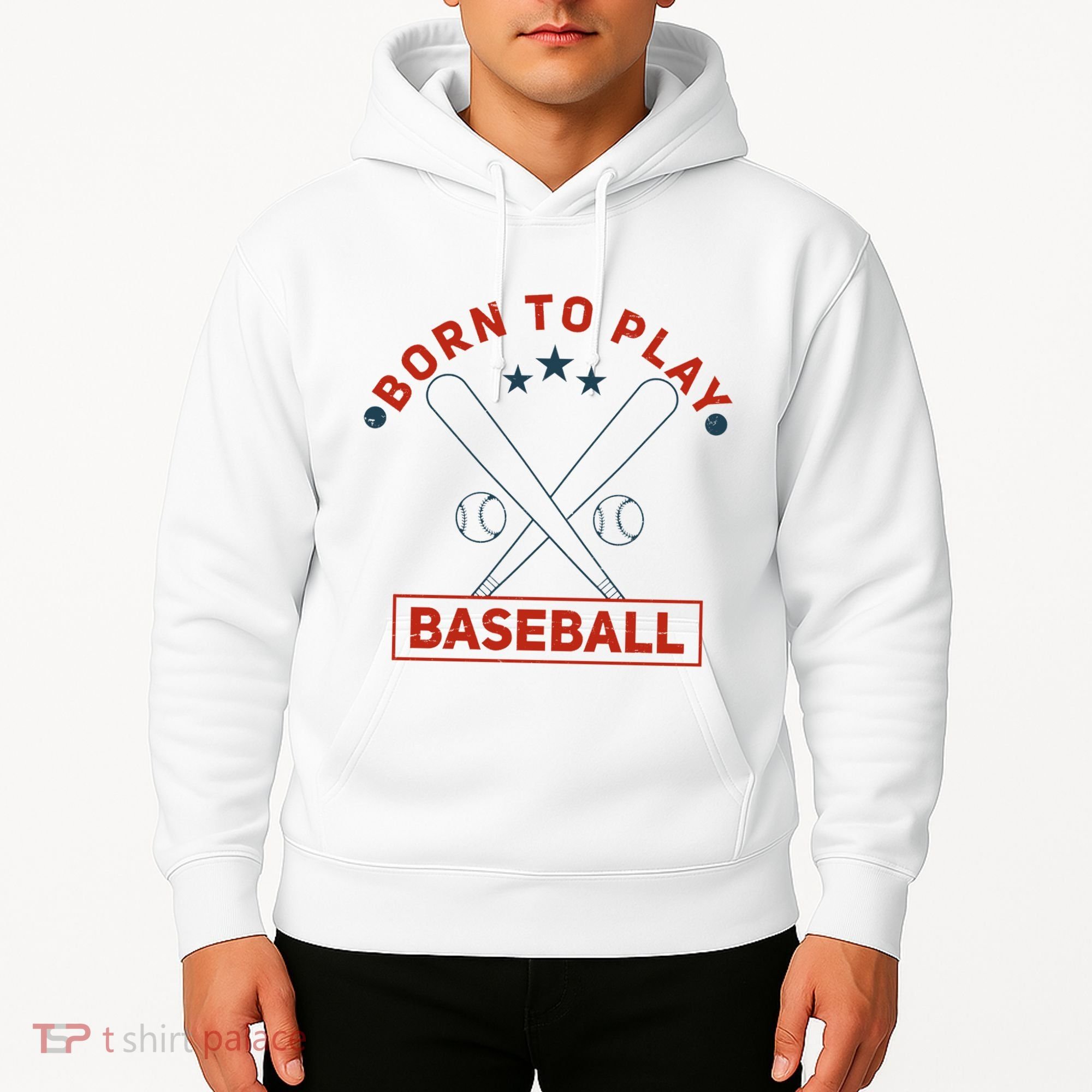 Born To Play Baseball Hoodie
