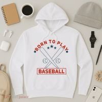 Born To Play Baseball Hoodie thumb 3