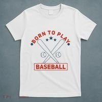 Born To Play Baseball T-Shirt thumb 5