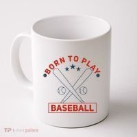 Born To Play Baseball Coffee Mug thumb 0