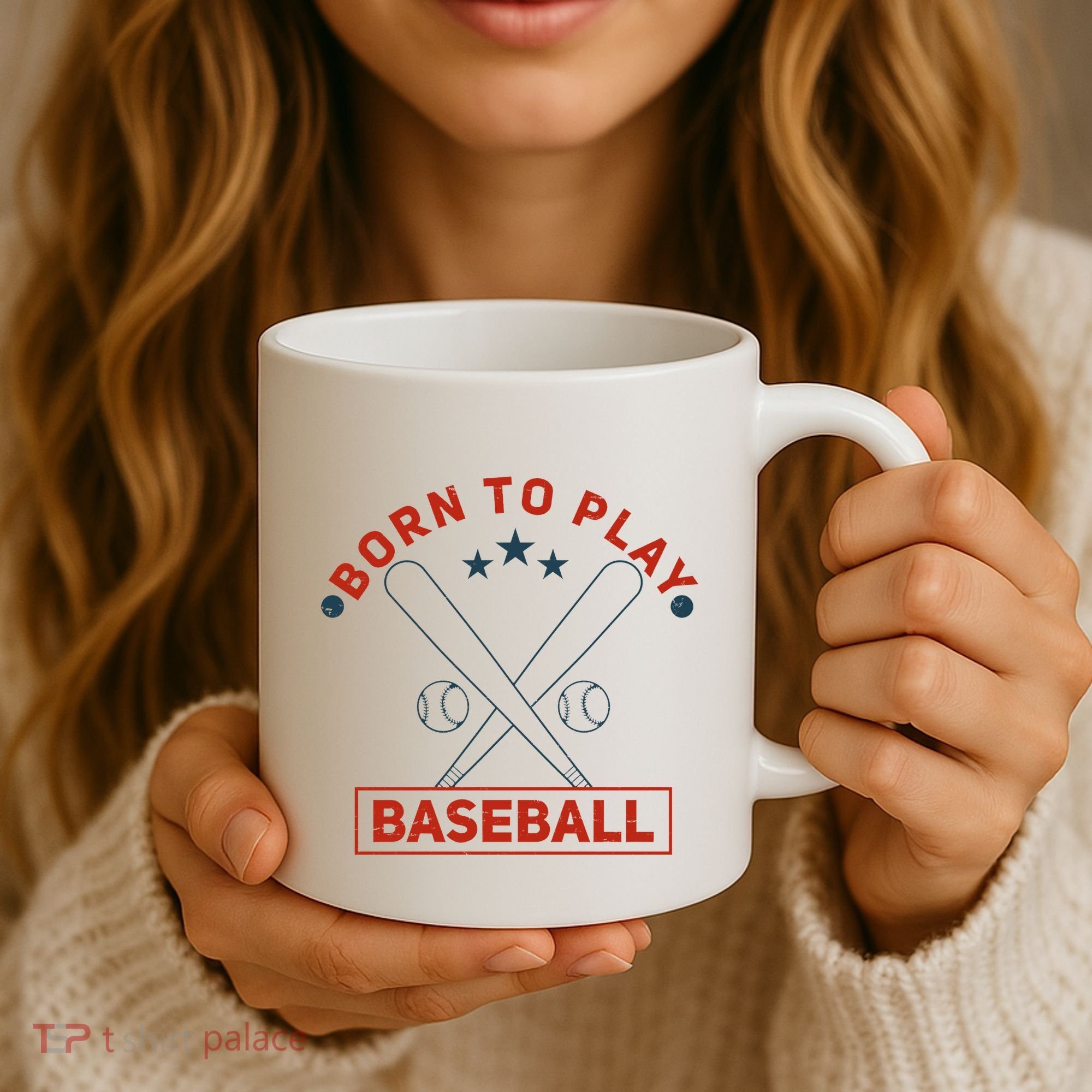 Born To Play Baseball Coffee Mug