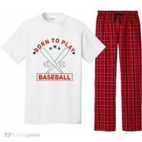 Born To Play Baseball Pajama Set thumb 0
