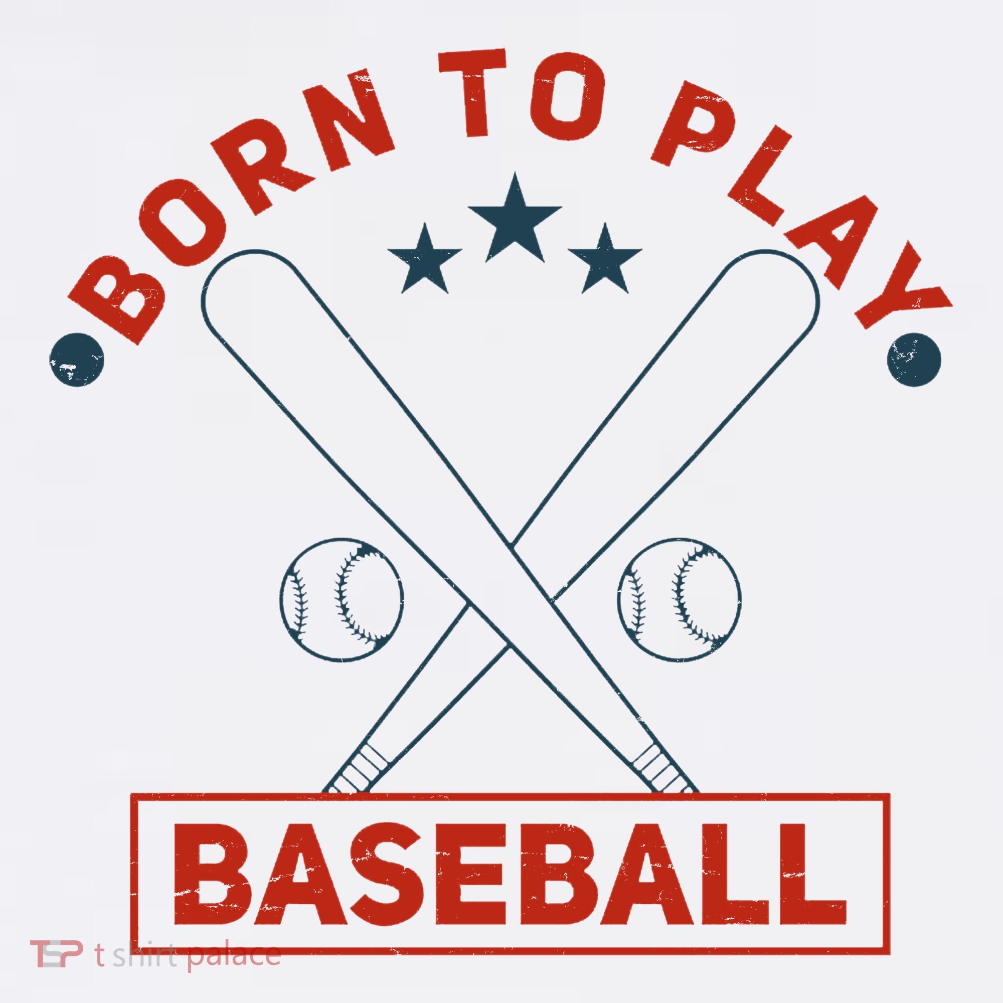 Born To Play Baseball Polo