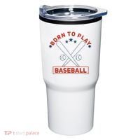 Born To Play Baseball Tumbler thumb 0